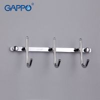 Вешалка для полотенец Gappo G201-3 Хром — фото 5, Крючки для полотенец