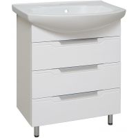 Тумба под раковину Runo Верона 65 00000001145 Белая — фото 1, Тумбы под раковину