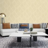 Обои Bruno Zoff Silver 60110-2 Фольга на флизелине (1,06*10,05)  Бежевый, Дамаск — фото 3, Обои для стен