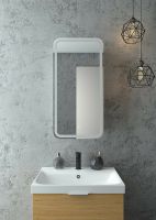 Зеркальный шкаф Континент Elliott LED 40 L МВК058 с подсветкой Белый — фото 10, Зеркальные шкафы в ванную