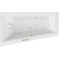 Акриловая ванна Excellent Sfera 170x100 L WAEX.SFL17.SMART.BR с гидромассажем — фото 1, Ванны