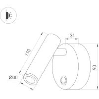 Товар: Настенный светильник Arlight Bed 029634 Черный - фото 4 Настенный светильник Arlight Bed 029634 Черный — фото 4, Светильники