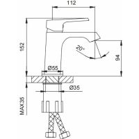 Товар: Смеситель для раковины Frap H71-6 F1071-6 Черный матовый - фото 14 Смеситель для раковины Frap H71-6 F1071-6 Черный матовый — фото 14, Смесители