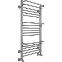 Водяной полотенцесушитель Terminus Орион П18 500х1000 4670078529756 Хром, нижнее подключение, G 1/2" ВР, с угловым соединением — фото 1, Водяные полотенцесушители