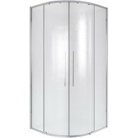 Душевой уголок Niagara Nova 90х90 NG-3626-34 профиль Хром стекло шиншилла — фото 1, Душевые уголки четверть круга