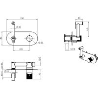 Товар: Гигиенический душ со смесителем Boheme Stick 127-BG.2 Черный матовый Золото - фото 2 Гигиенический душ со смесителем Boheme Stick 127-BG.2 Черный матовый Золото — фото 2, Душевое оборудование. Душевая программа