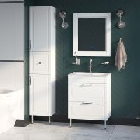 Зеркало Iddis Oxford 60 ЗЛП111 с подсветкой Белое — фото 3, Зеркала в ванную комнату