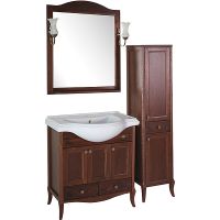 Тумба под раковину ASB-Woodline Салерно 80 9696 Антикварный орех — фото 4, Мебель для ванной