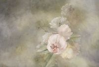 Фреска Ortograf Flower Dreams 31613 Фактура флок FLK Флизелин (4*2,7) Бежевый/Розовый/Серый, Цветы — фото 2, Фрески