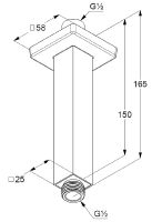 Товар: Кронштейн для верхнего душа Kludi A-Qa 6654505-00 Хром - фото 2 Кронштейн для верхнего душа Kludi A-Qa 6654505-00 Хром — фото 2, Кронштейны для верхнего душа