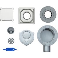 Душевой трап Logan L003-110 306893 с решеткой Нержавеющая сталь — фото 3, Трапы для душа