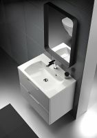 Зеркало Ravak Strip 80 X000001571 с подсветкой Черное — фото 2, Зеркала в ванную комнату