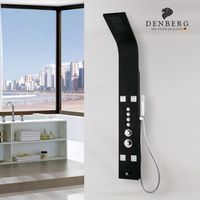 Товар: Душевая панель Denberg LT-204 с термостатом Черная матовая - фото 2 Душевая панель Denberg LT-204 с термостатом Черная матовая — фото 2, Душевое оборудование. Душевая программа