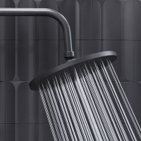 Душевая система Damixa Jupiter 977810300 с термостатом Черная матовая — фото 5, Душевое оборудование. Душевая программа