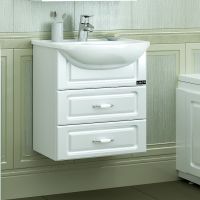 Тумба под раковину СанТа Верона 50 700190 подвесная Белая — фото 4, Тумбы под раковину