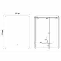 Товар: Зеркало Vincea 80 VLM-3BE800-2 с подсветкой с сенсорным выключателем с подогревом и диммером - фото 6 Зеркало Vincea 80 VLM-3BE800-2 с подсветкой с сенсорным выключателем с подогревом и диммером — фото 6, Зеркала в ванную комнату