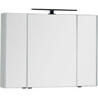 Зеркальный шкаф Aquanet Латина 100 179636 Белый — фото 1, Зеркальные шкафы в ванную