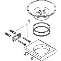 Мыльница Hansgrohe AddStoris 41746990 Полированное золото — фото 11, Мыльницы