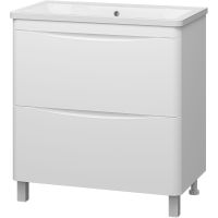 Тумба с раковиной Misty Атлантик 80 УТ000012713 Белая — фото 1, Тумбы с раковиной