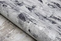 Обои Solo Graphic SL8756-25 Винил на флизелине (1,06*10) Серый/Серебряный/Черный, Штукатурка — фото 3, Обои для стен