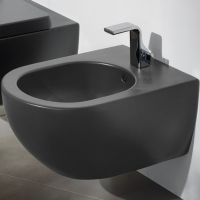 Биде Flaminia App AP218.7037 подвесное Grigio Lava — фото 1, Биде