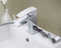 Смеситель для раковины Gappo G07 G1207 с гигиеническим душем Хром — фото 9, Смесители