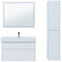 Товар: Тумба под раковину Aquanet Nova Lite 100 подвесная Белая арт-242581 - фото 4 Тумба под раковину Aquanet Nova Lite 100 подвесная Белая арт-242581 — фото 4, Тумбы под раковину