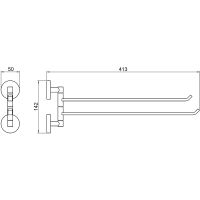 Товар: Полотенцедержатель Aquatek Бетта AQ4613CR двойной поворотный Хром - фото 2 Полотенцедержатель Aquatek Бетта AQ4613CR двойной поворотный Хром — фото 2, Полотенцедержатели