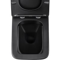 Унитаз Vincea Q-Line VT1-12MB подвесной Черный матовый с сиденьем Микролифт — фото 6, Подвесные унитазы