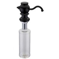 Дозатор для жидкого мыла ZorG ZR-24 BLACK Черный — фото 1, Дозаторы для кухонных моек