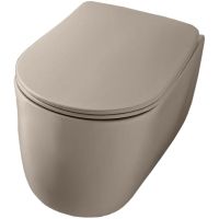 Унитаз Kerasan Nolita 531481 подвесной Nocciola mat без сиденья — фото 1, Унитазы