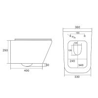 Унитаз Vincea Q-Line VT1-12 подвесной Белый с сиденьем Микролифт — фото 8, Подвесные унитазы