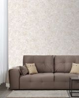 Обои Solo Marigold E602404 Винил на флизелине (1,06*10) Бежевый/Розовый/Серебряный, Мрамор/Штукатурка — фото 3, Обои для стен