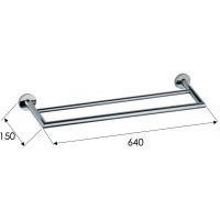 Товар: Полотенцедержатель Remer Guest GS33NO двойной Черный матовый - фото 2 Полотенцедержатель Remer Guest GS33NO двойной Черный матовый — фото 2, Полотенцедержатели