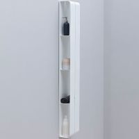 Металлическая полка Aquanet Магнум 20х130 302240 Белая матовая — фото 3, Полки для ванной и душа