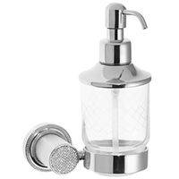 Дозатор для жидкого мыла Boheme Royal Cristal 10932-CR Хром — фото 1, Дозаторы
