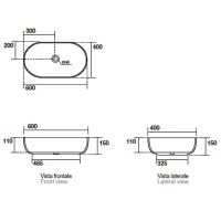 Раковина-чаша Kerasan Nolita 60 534381 Nocciola matt — фото 6, Раковины