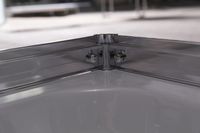 Душевой уголок Esbano ESR-8022 100x80 ESUGR8022 профиль Хром стекло рифленое — фото 7, Душевые уголки