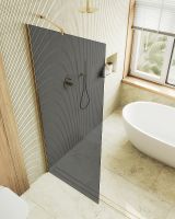 Товар: Душевая перегородка Maybah Glass MGD-705-3ш 690x1950 в широком профиле Золото стекло графитовое - фото 4 Душевая перегородка Maybah Glass MGD-705-3ш 690x1950 в широком профиле Золото стекло графитовое — фото 4, Душевые перегородки