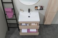 Тумба под раковину Aquanet Нота New 75 334198 подвесная Дуб светлый — фото 18, Мебель для ванной