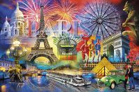 Фреска Ortograf Париж 7524 Фактура бархат FX Флизелин (4,05*2,7) Разноцветный, Город/Абстракция — фото 2, Фрески