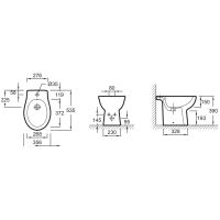 Биде Jacob Delafon Patio EBB0002-00 Белое — фото 4, Биде напольные