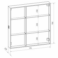 Зеркальный шкаф Континент Aperio LED 80 R МВК007 с подсветкой Белый — фото 14, Зеркальные шкафы в ванную