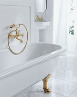 Смеситель для ванны Kludi Adlon 514414520 Золото 23 карат — фото 6, Смеситель для ванны