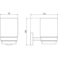 Товар: Стакан для зубных щеток Aquatek Бетта AQ4604MB Черный матовый - фото 2 Стакан для зубных щеток Aquatek Бетта AQ4604MB Черный матовый — фото 2, Мыльницы