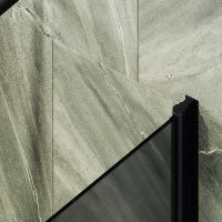 Товар: Шторка на ванну Maybah Glass MGV-624-6 800x1400 поворотная на монопетле Черный стекло графитовое матовое - фото 5 Шторка на ванну Maybah Glass MGV-624-6 800x1400 поворотная на монопетле Черный стекло графитовое матовое — фото 5, Неподвижные шторки для ванной