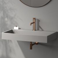 Смеситель для раковины Teska Arte Leo S E5519 Розовое золото — фото 2, Смесители для раковины