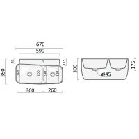 Товар: Раковина Ceruttispa Double Marco 67 CT9282 двойная Белая - фото 11 Раковина Ceruttispa Double Marco 67 CT9282 двойная Белая — фото 11, Раковины подвесные