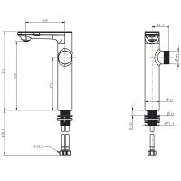 Смеситель для раковины Berges Morans 076003 с термостатом Хром — фото 10, Смесители