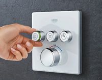 Товар: Смеситель для душа Grohe Grohtherm SmartControl 29157LS0 с термостатом Белая луна - фото 3 Смеситель для душа Grohe Grohtherm SmartControl 29157LS0 с термостатом Белая луна — фото 3, Смеситель для душа